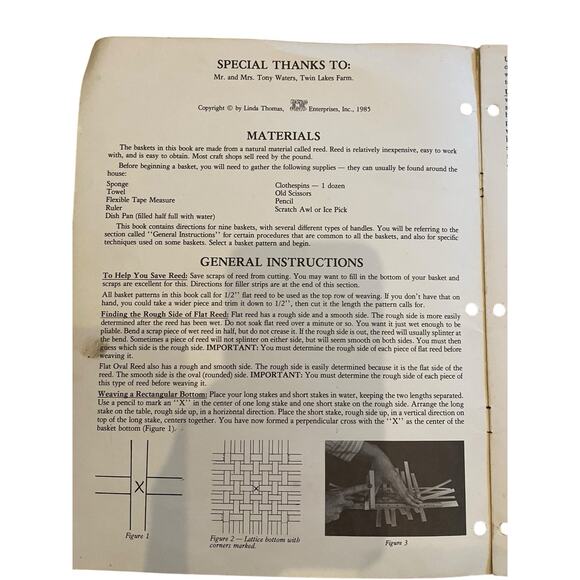 VTG Quick Baskets For All Seasons Basketry Book Instructions Lynn Thomas Weaving - Picture 3 of 4